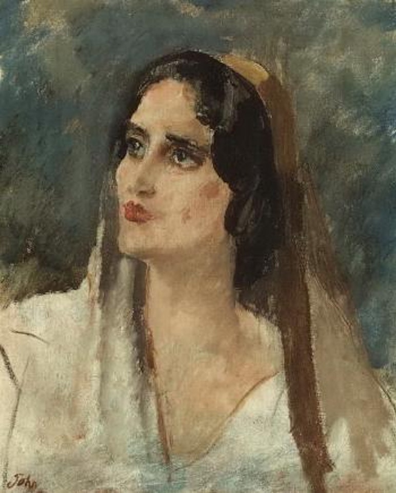 Portrait of Bapsy, Marchioness of Winchester by Augustus Edwin John