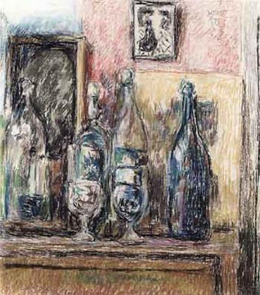 Still life with bottles by Duncan Grant