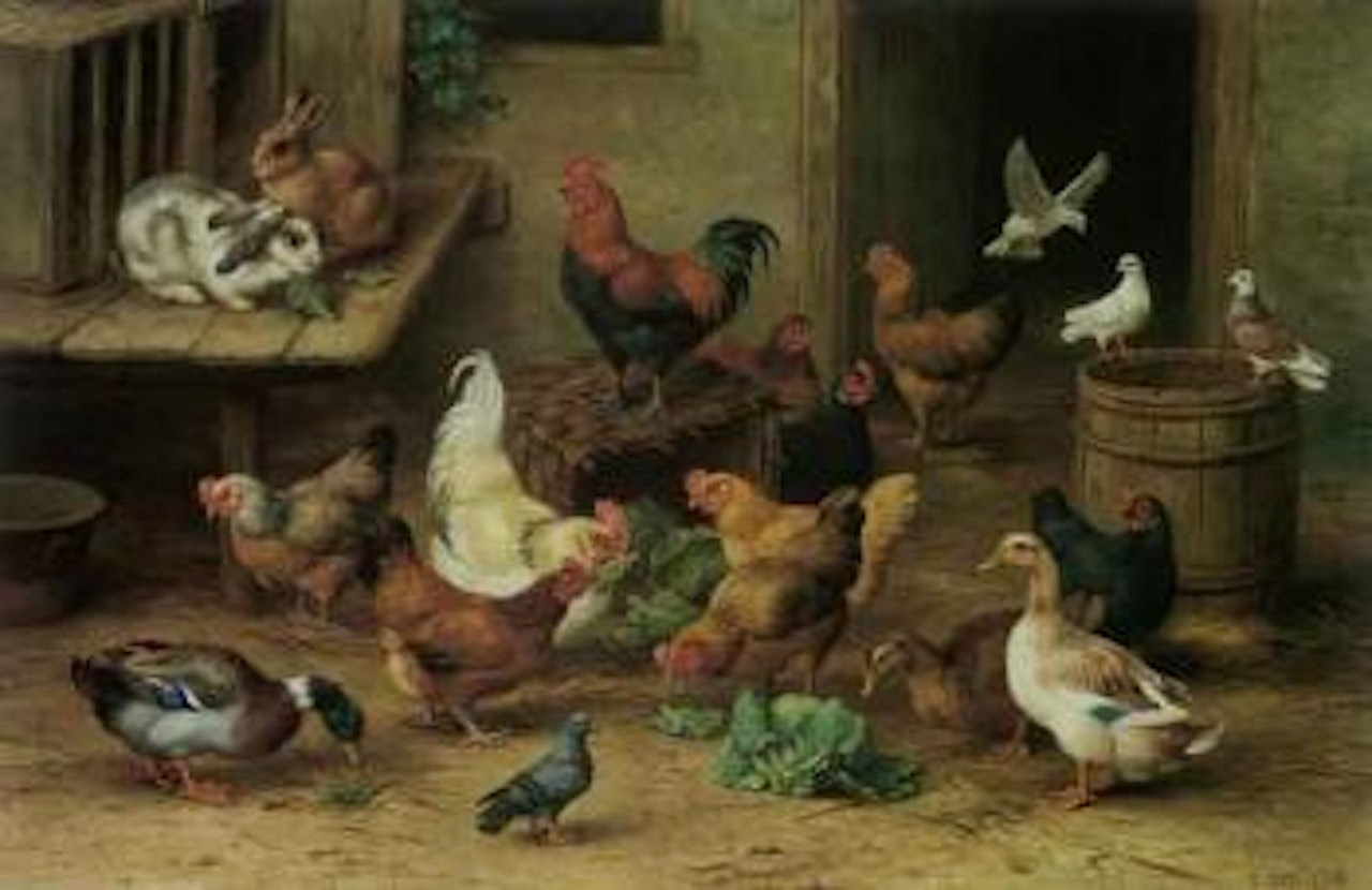 Farmyard friends by Edgar Hunt