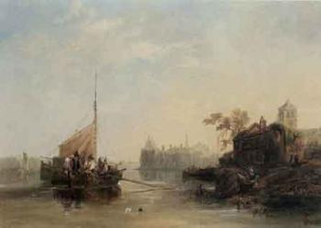 On a Dutch river by John Wilson Carmichael