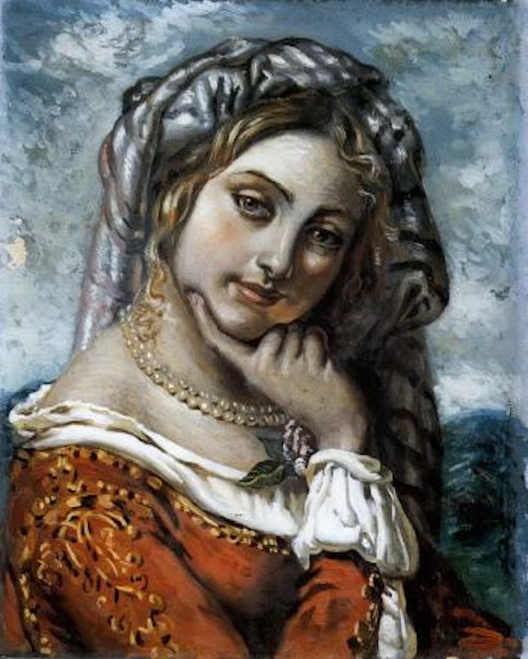 Woman in Oriental costume by Giorgio de Chirico