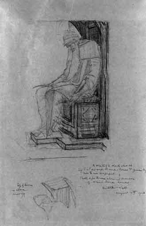 King asleep in the Briar Rose series by Edward Coley Burne-Jones