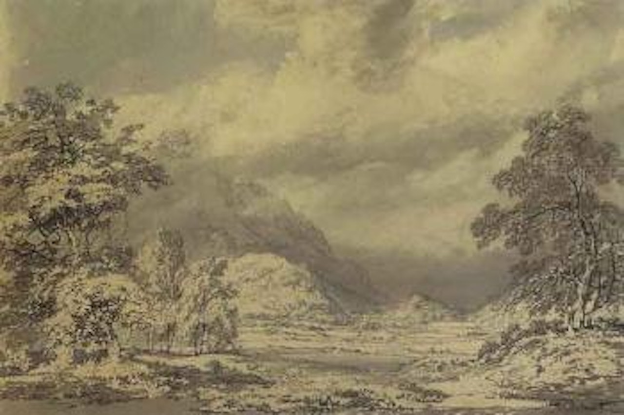 Looking south into Borrowdale, Lake District by Thomas Girtin by Joseph Mallord William Turner