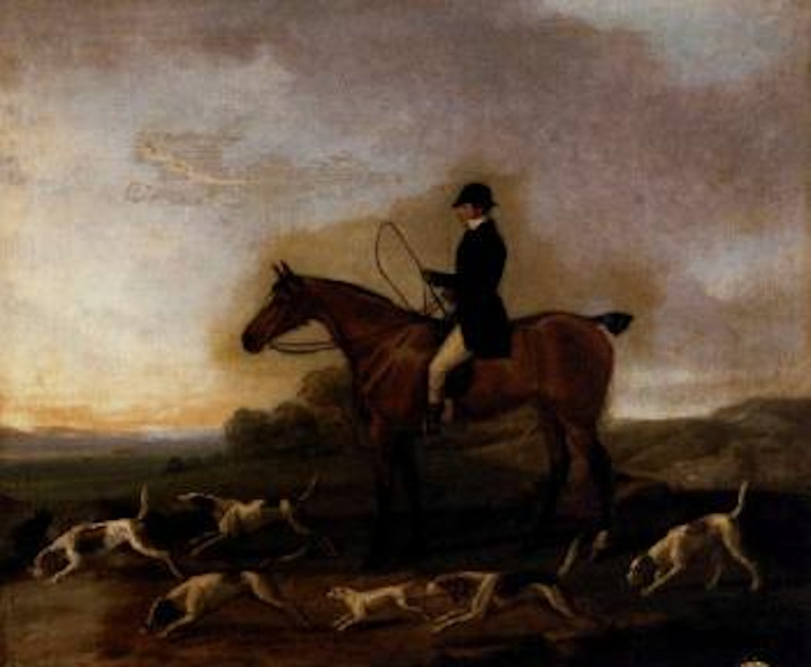 Huntsman and harriers by English School