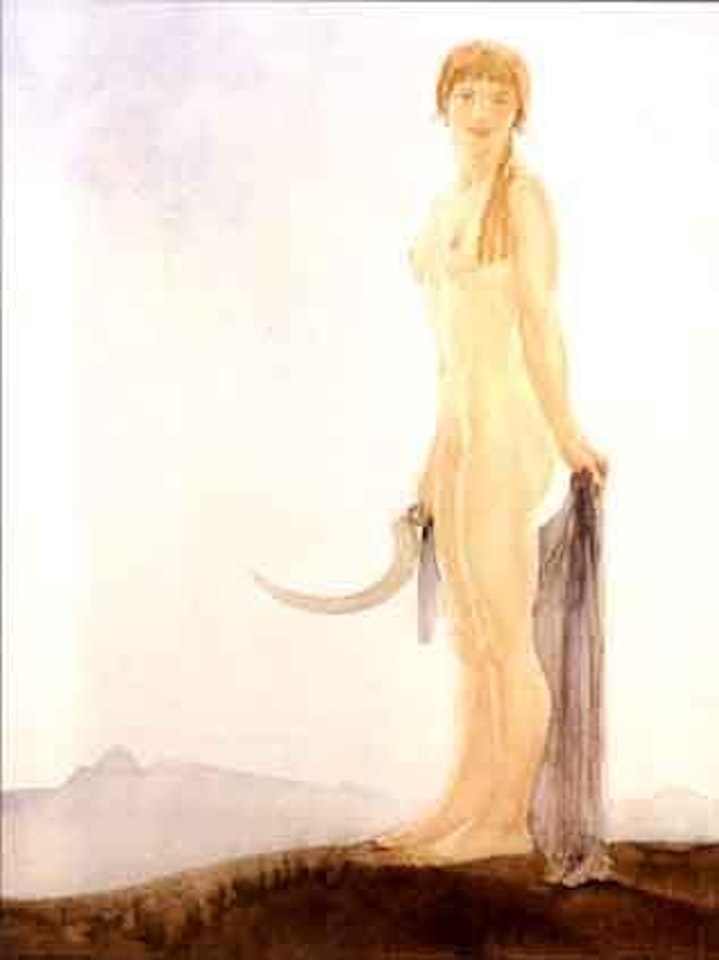 Girl with the sickle by William Russell Flint