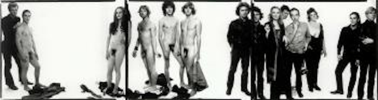 Andy Warhol and members of the factory by Richard Avedon