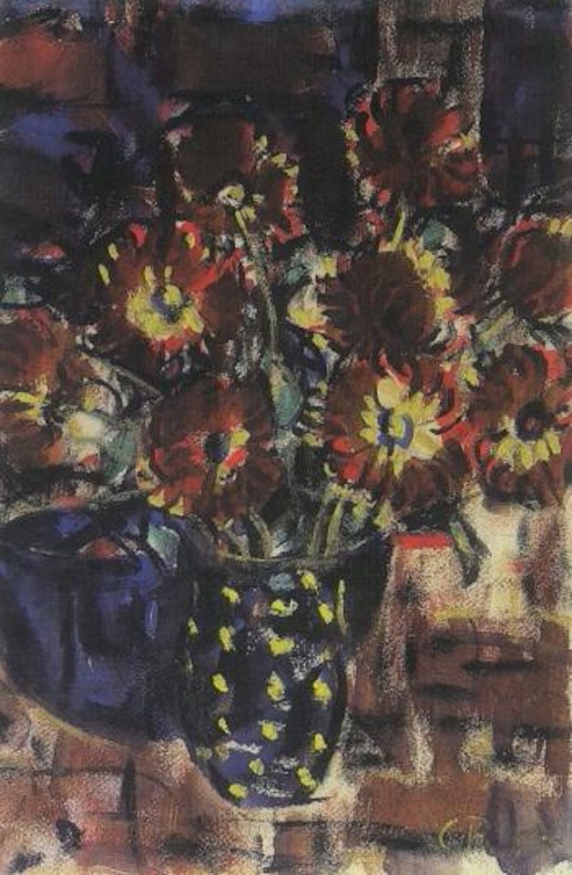 Still life of flowers by Christian Rohlfs