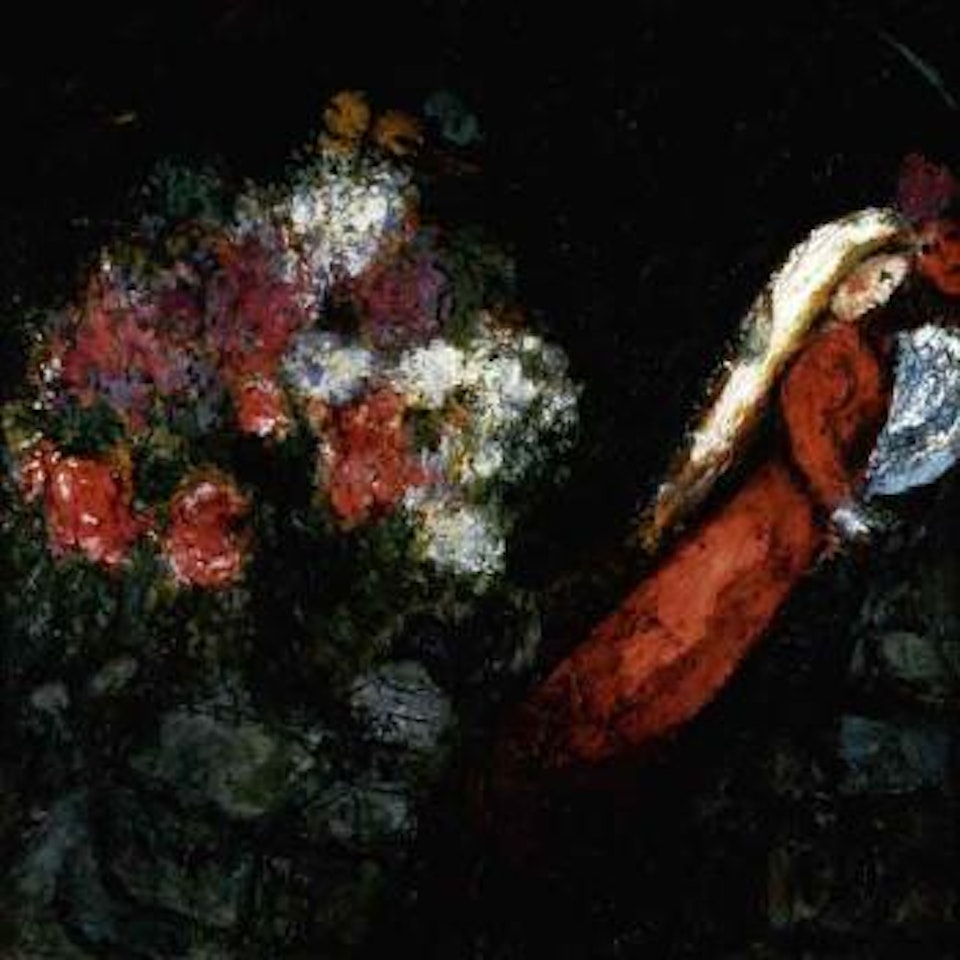 Femme en rouge by Marc Chagall