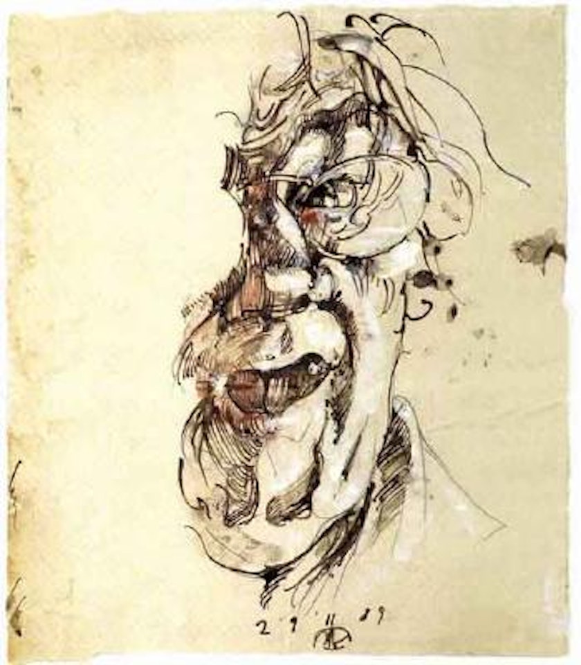 Self portrait by Horst Janssen