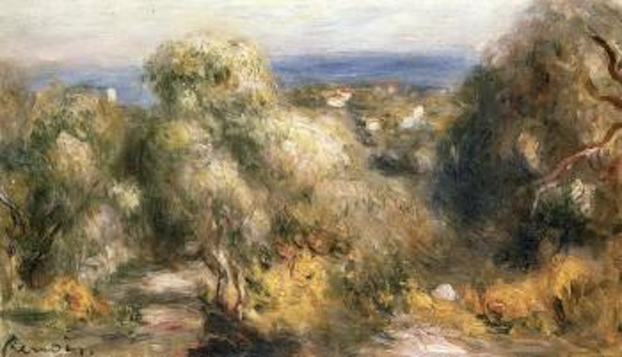 Vue des Collettes a Cagnes by Pierre-Auguste Renoir