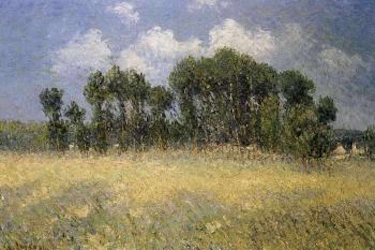 La prairie devant les peupliers by Gustave Loiseau