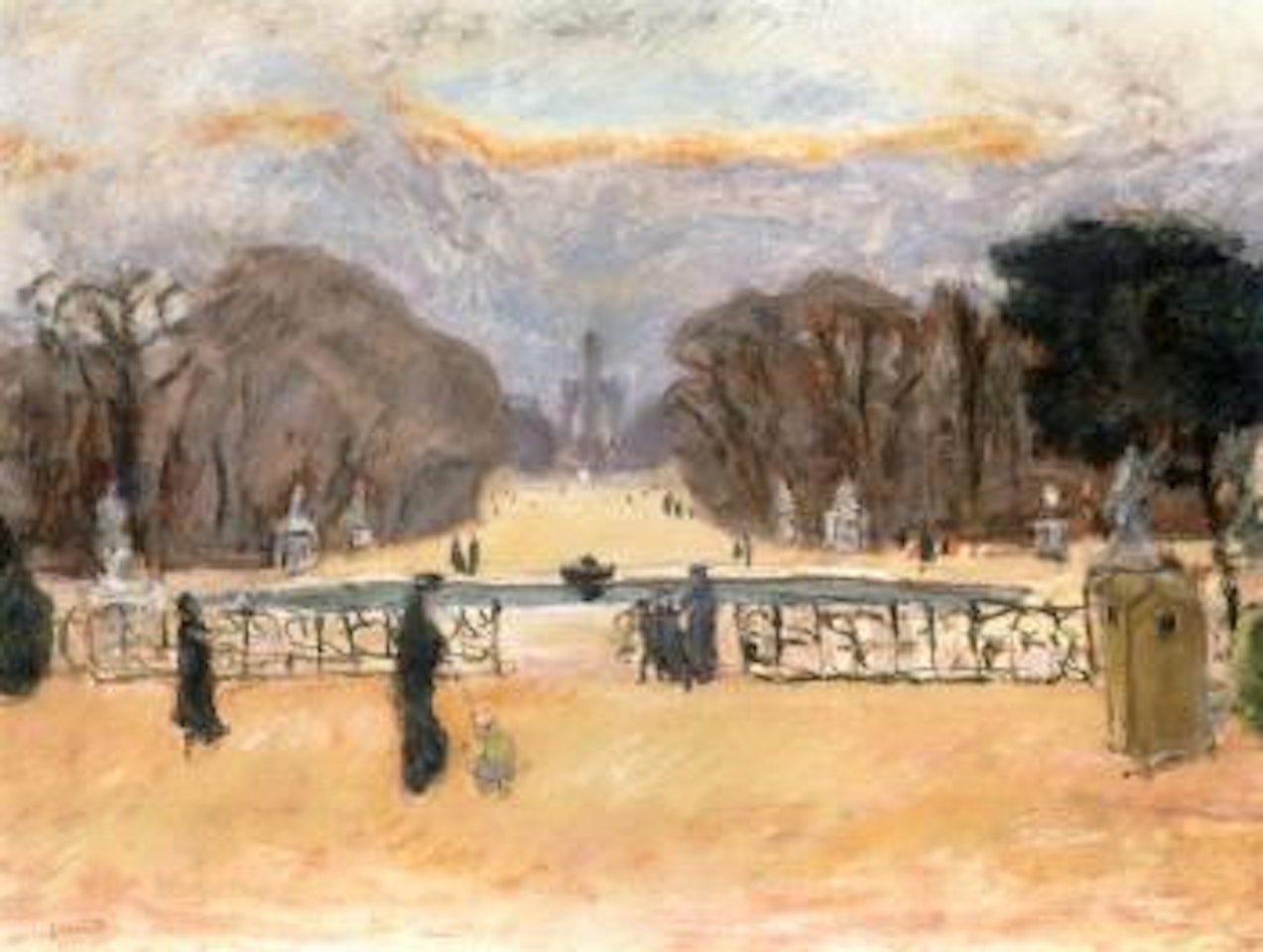 Le Jardin des Tuileries by Pierre Bonnard