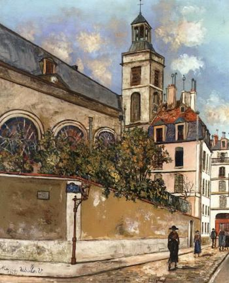 Eglise Notre-Dame des Blancs-Manteaux a Paris by Maurice Utrillo
