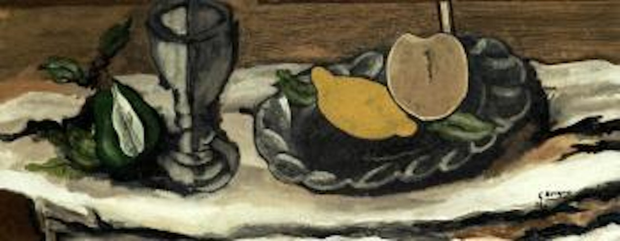 Verre et fruits by Georges Braque