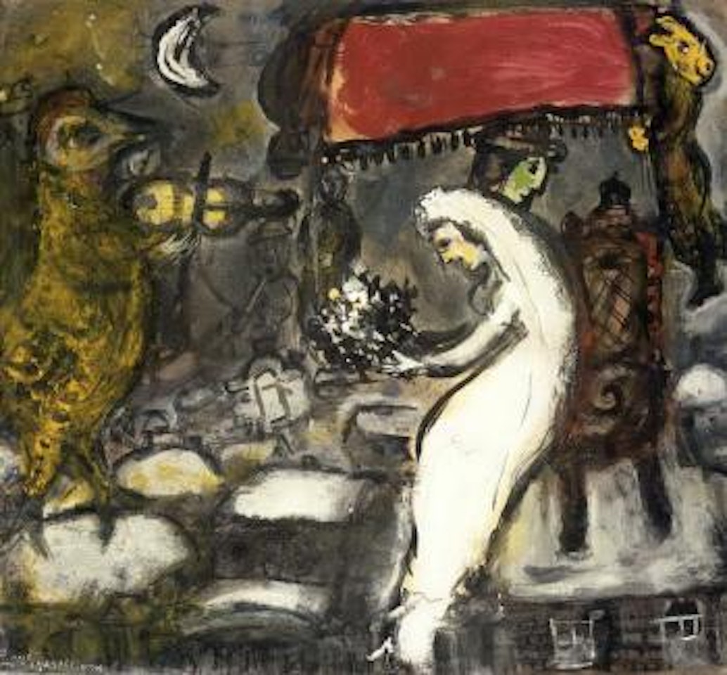 Mariage hivernal, mariage fantastique by Marc Chagall