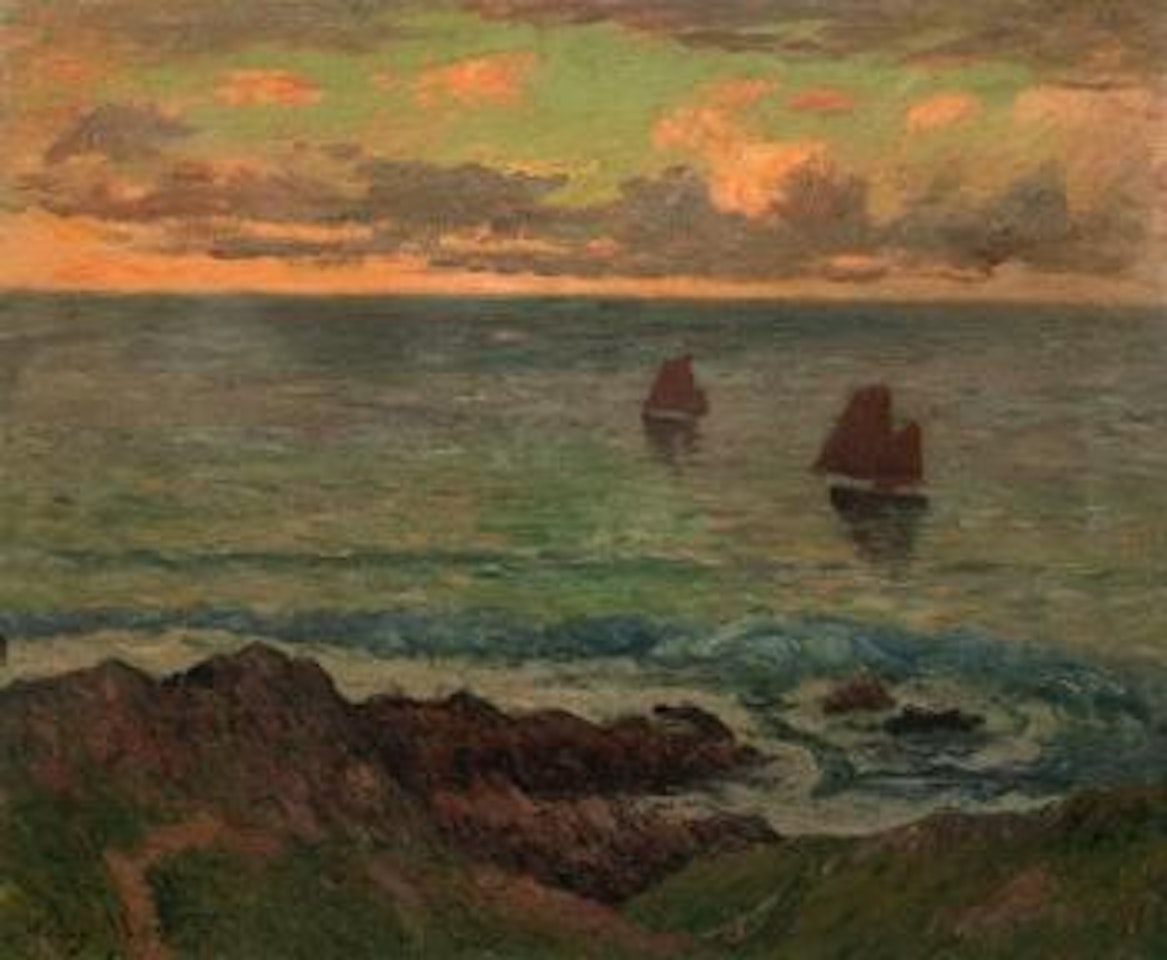 Le soir a Doelan by Henry Moret
