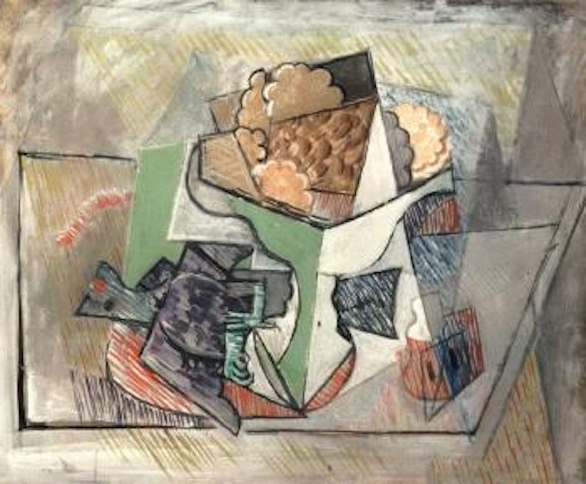 Nature morte a la colombe, oiseau sur une table by Pablo Picasso