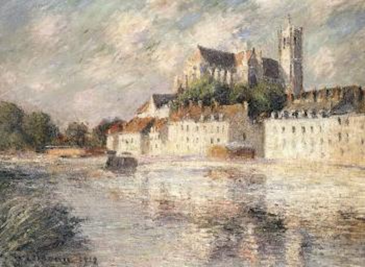 La cathedrale d'Auxerre by Gustave Loiseau