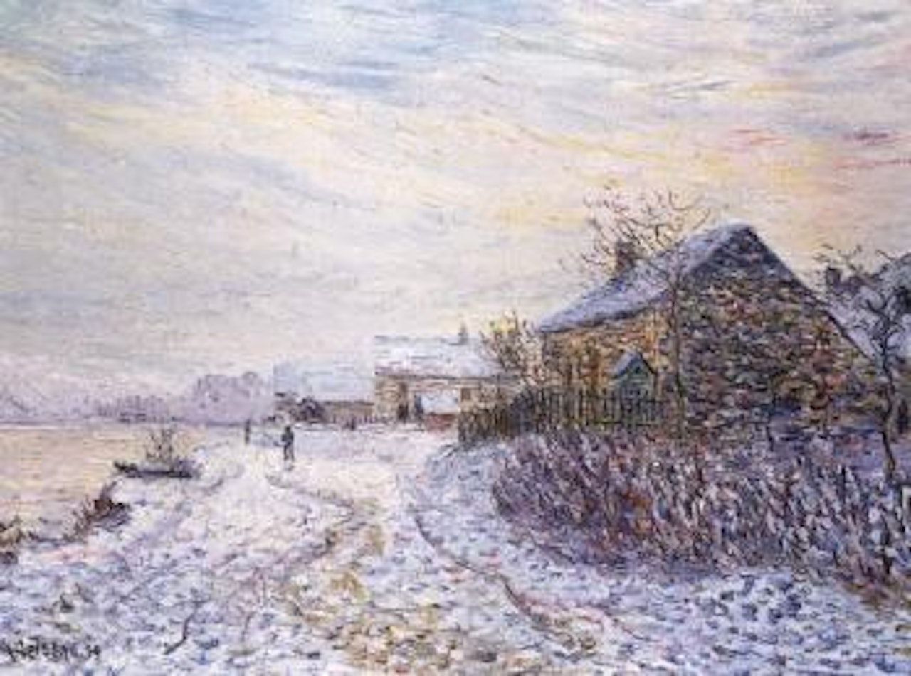 La neige a Tournedos-sur-Seine by Gustave Loiseau