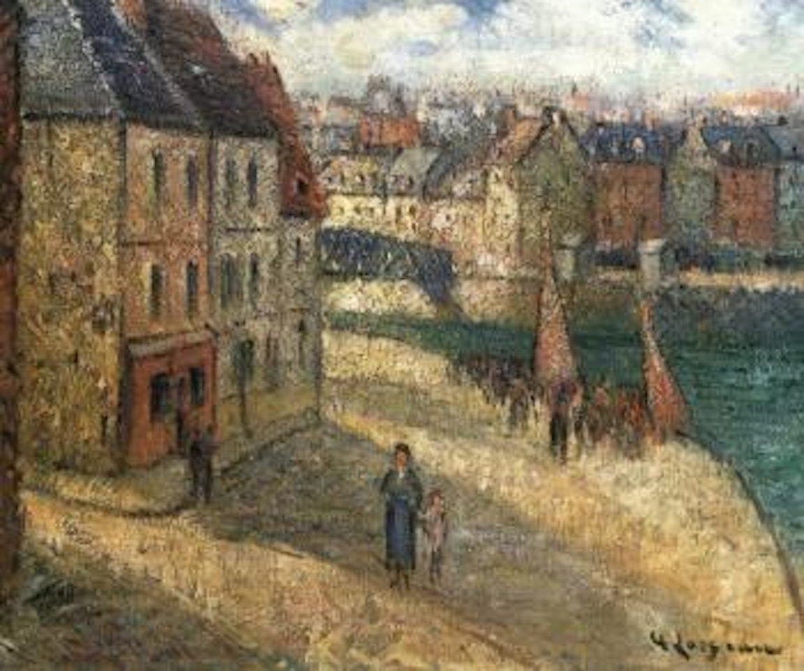 Quai a Dieppe by Gustave Loiseau
