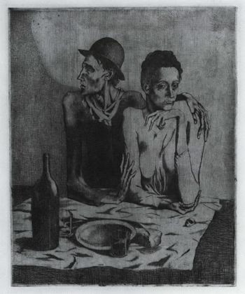 Le repas frugal, from La Suite des Saltimbanques by Pablo Picasso