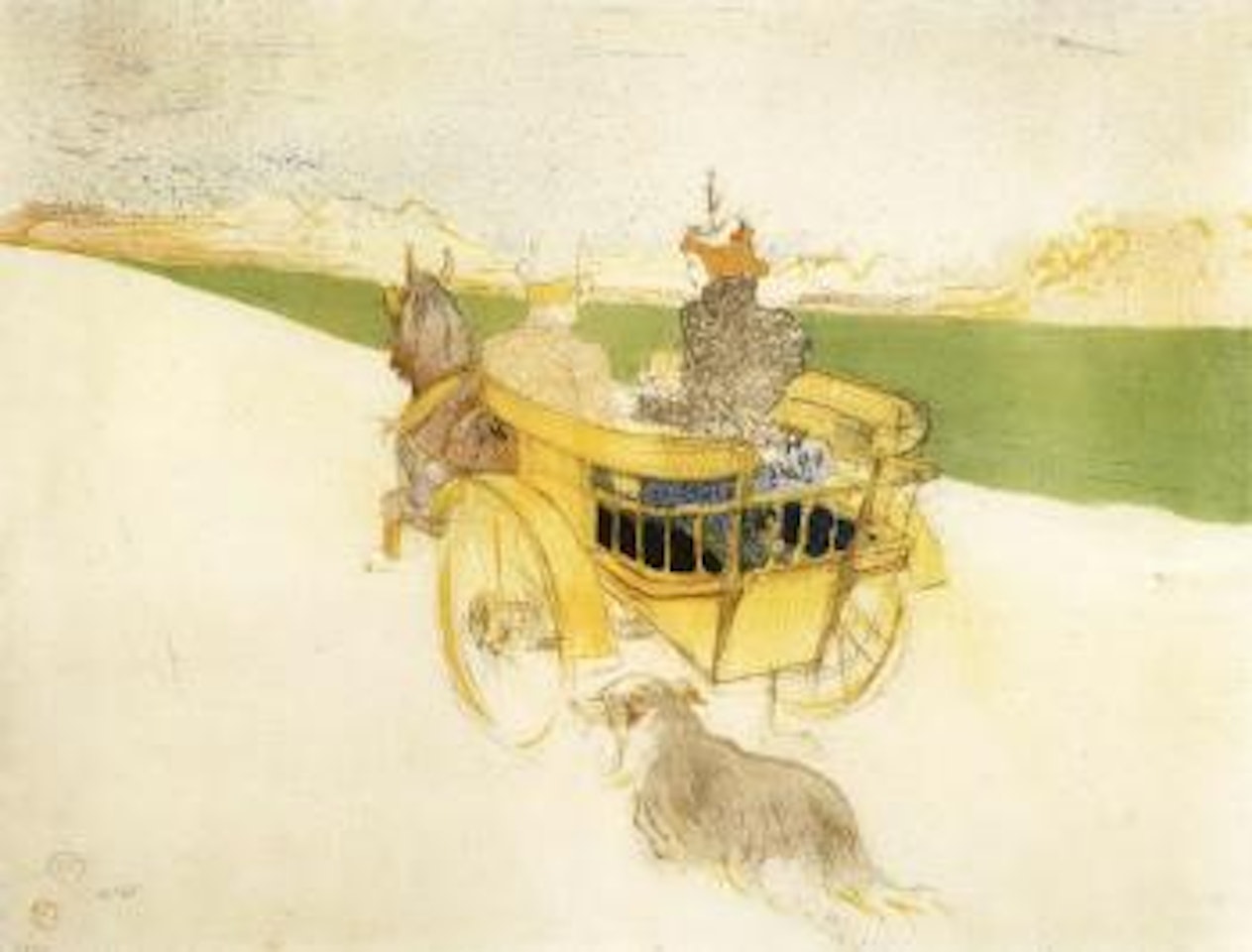 Partie de campagne by Henri de Toulouse-Lautrec