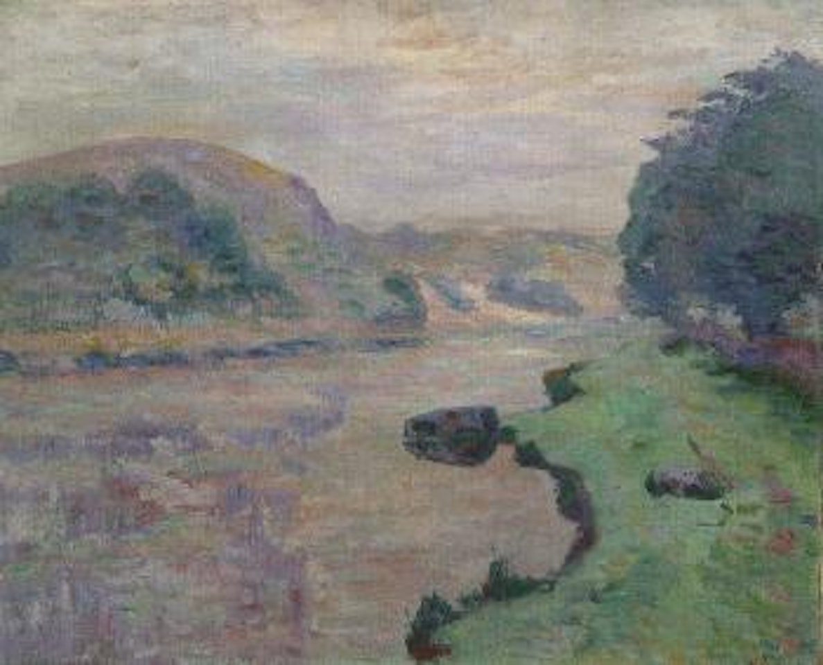 Brouillard sur la Creuse, rocher de l'Echo by Armand Guillaumin