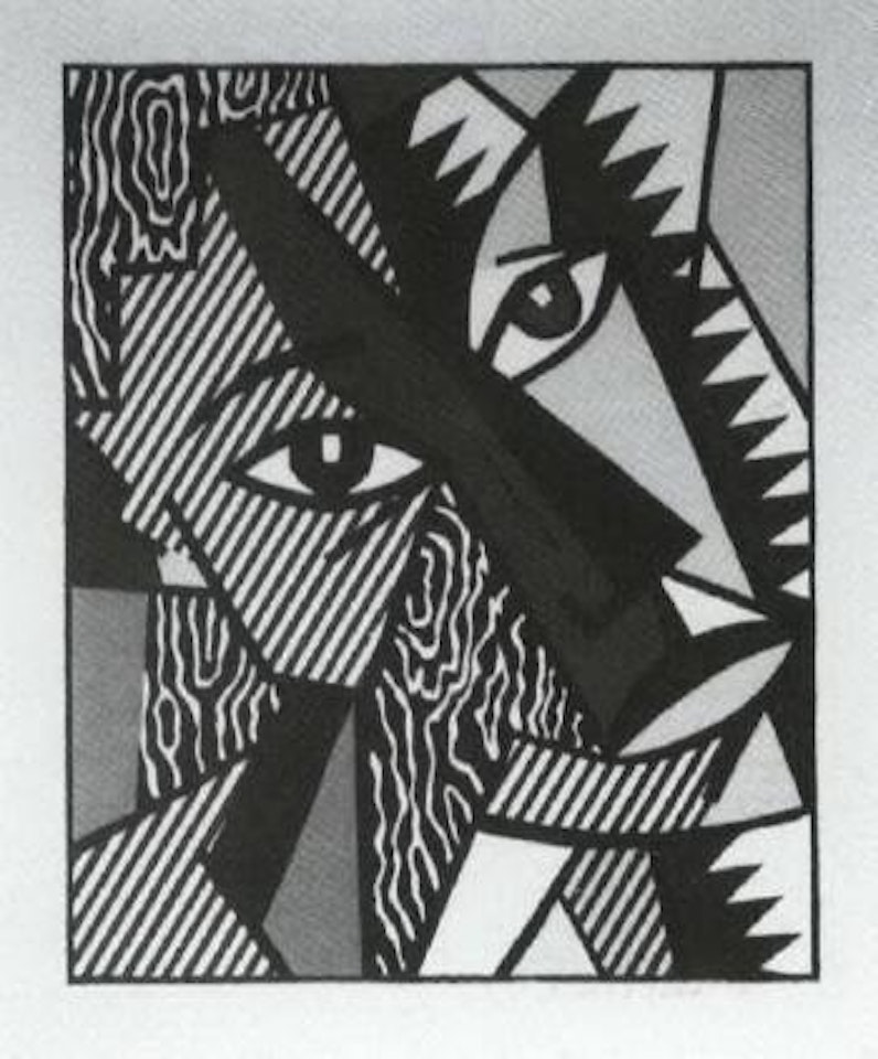 Head, from Expressionist Woodcut Series by Roy Lichtenstein