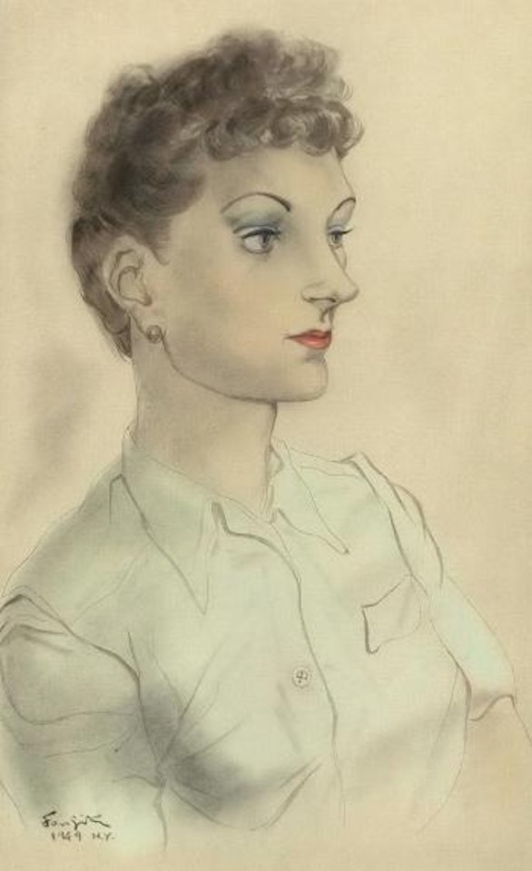 Portrait de Madame Lilok by Leonard Tsuguharu Foujita