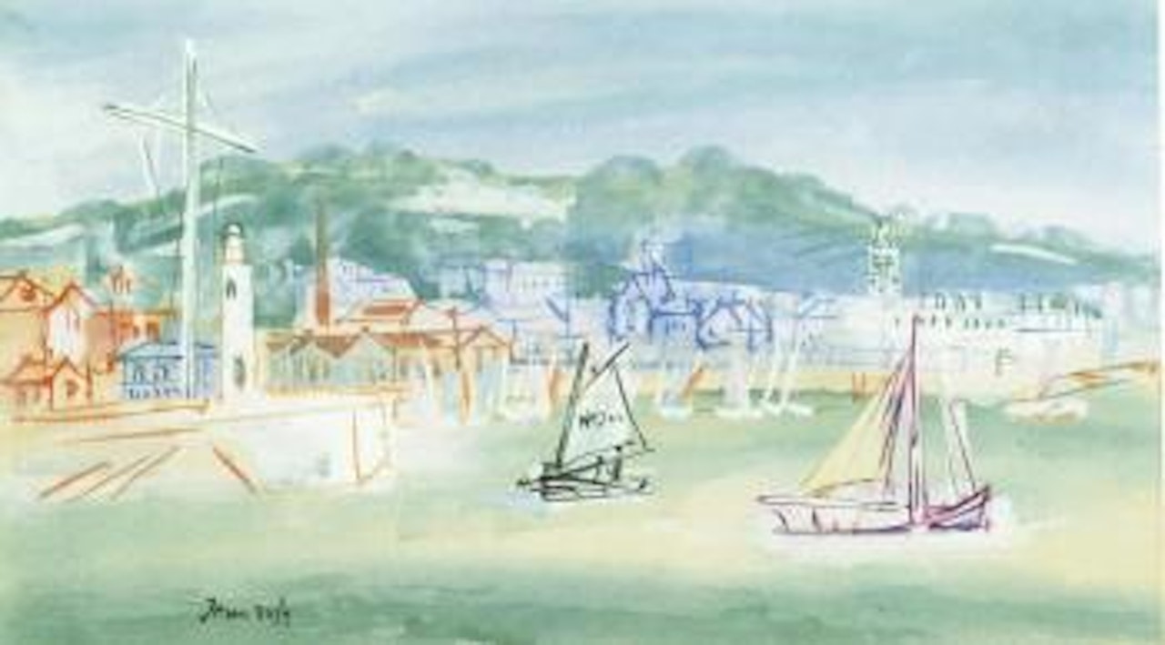 Port d'Honfleur by Jean Dufy