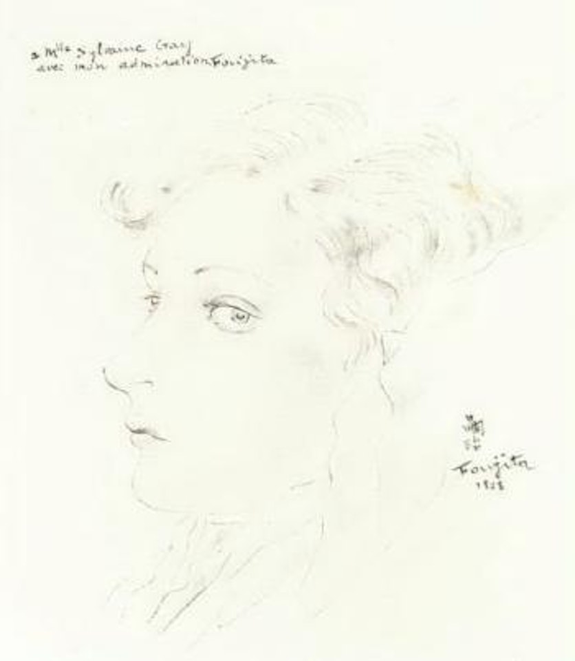 Tete de jeune fille by Leonard Tsuguharu Foujita