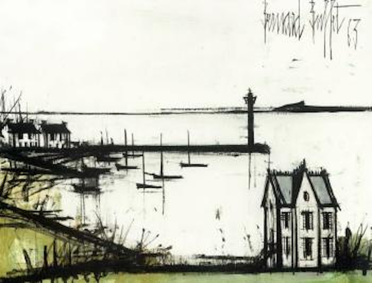 Port de Bretagne by Bernard Buffet