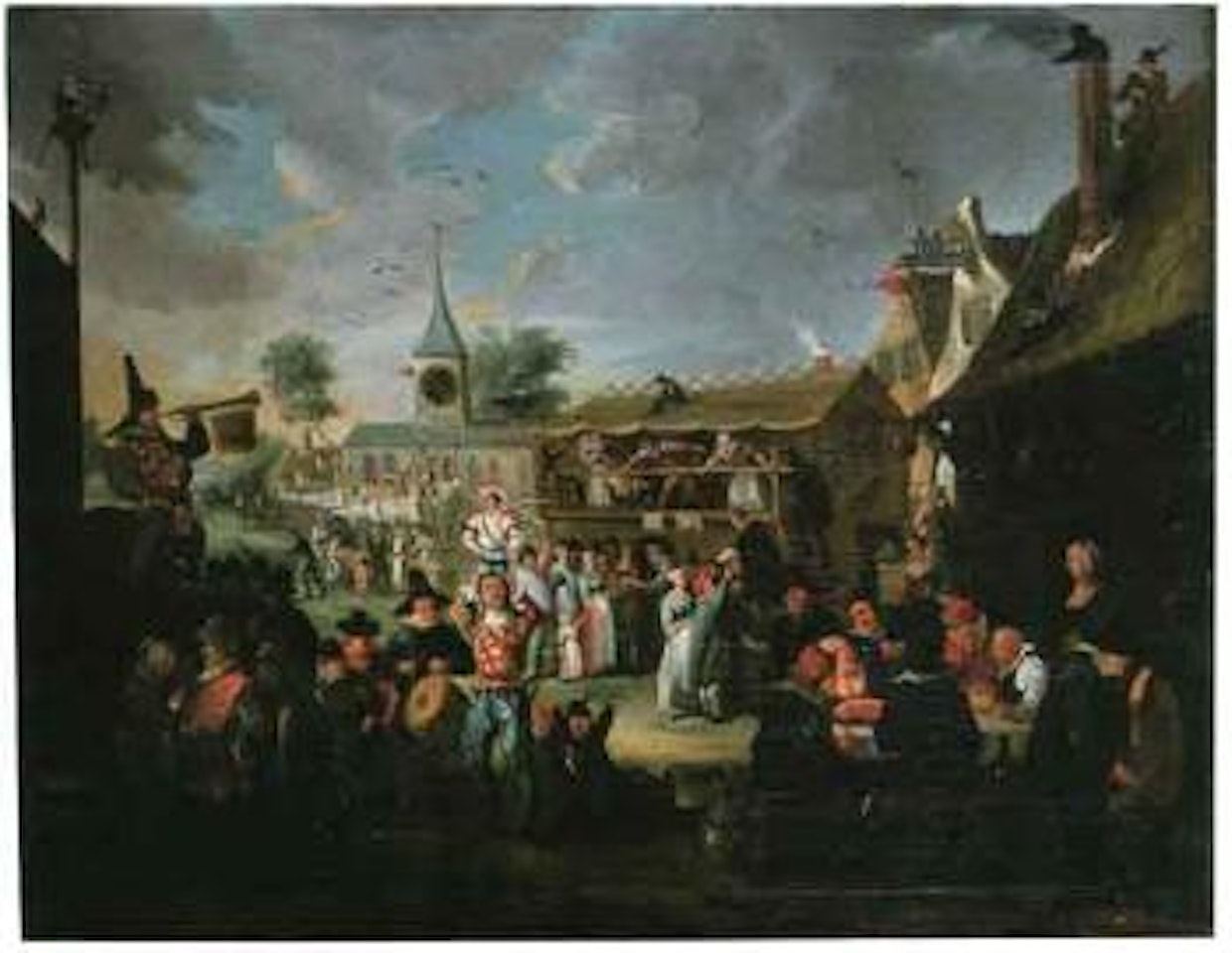 Celebrations in a village by David Teniers II