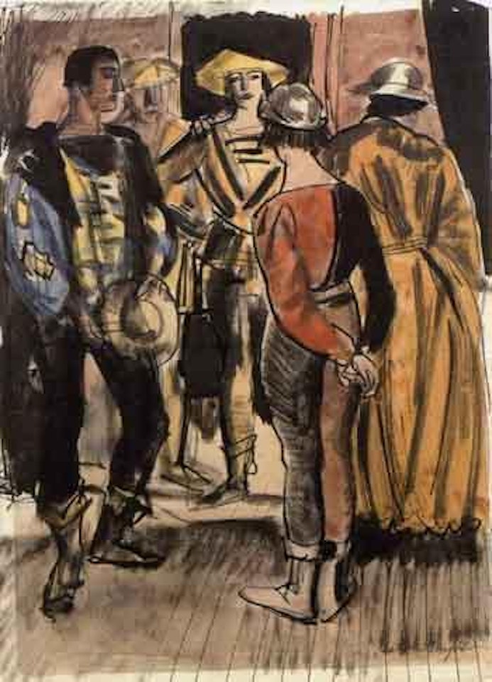 Backstage, Romeo and Juliet, Regent Theatre by Laura Knight