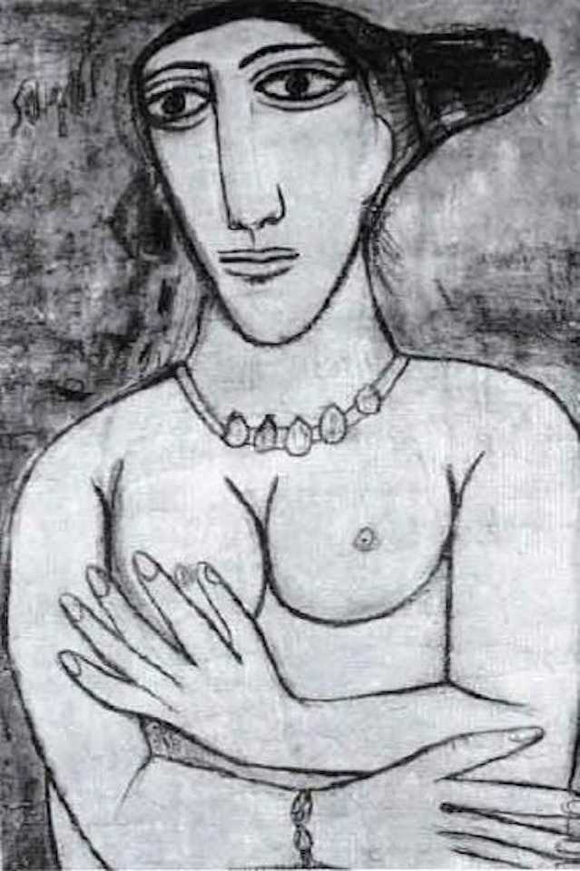 Nude bust by Francis Newton Souza