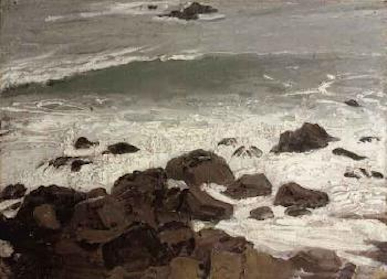 Rocks and sea by William Nicholson