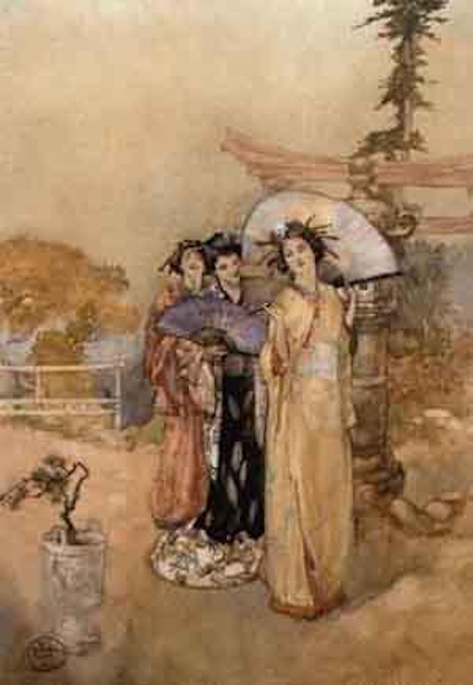 Three little maids by William Russell Flint