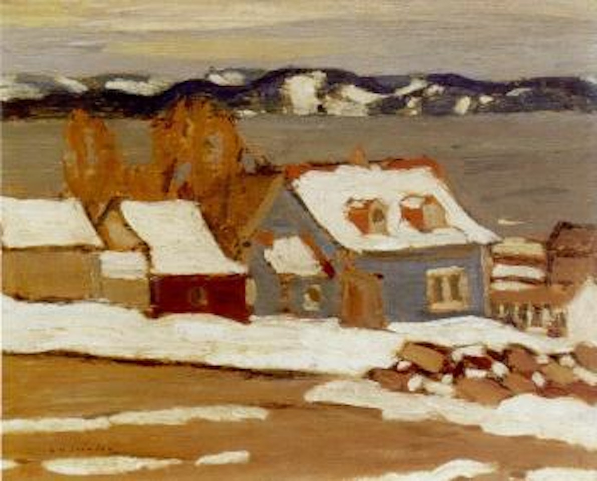 Quebec farm house in winter by Alexander Young Jackson
