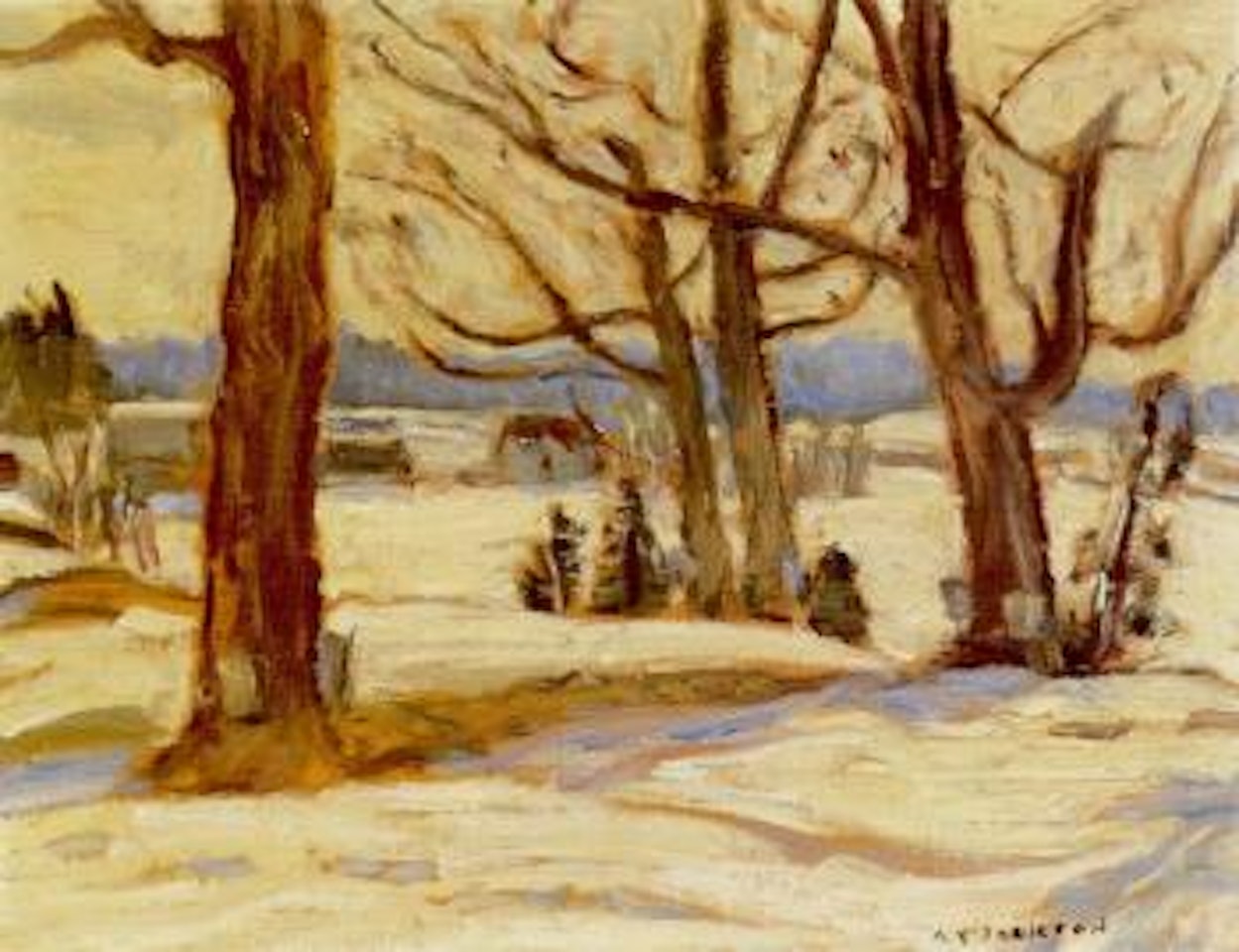 Maples near Lachute, Quebec by Alexander Young Jackson