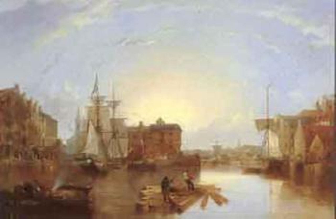 View of Bristol Docks by Joseph Walter Of Bristol