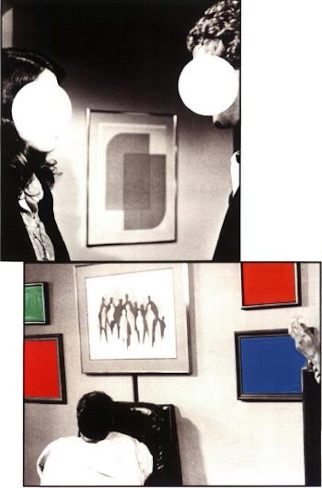 Black white, with gloss contradictions, argument and decent by John Baldessari