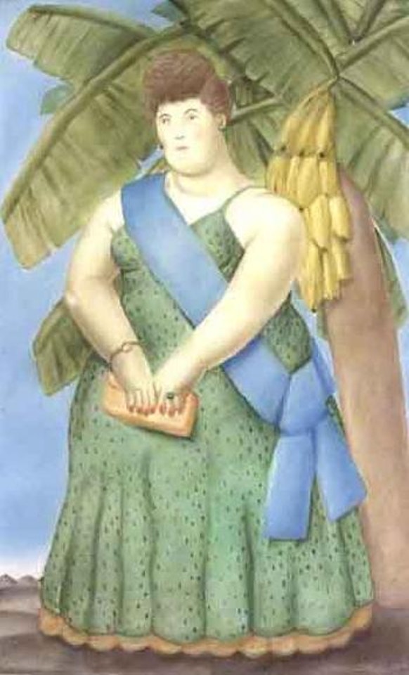 La premier dame by Fernando Botero
