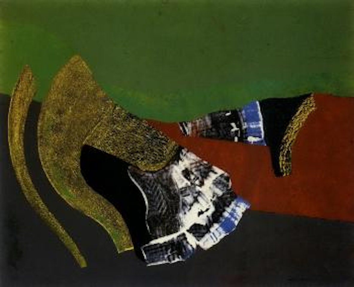 Paysage vert et rouge by Max Ernst