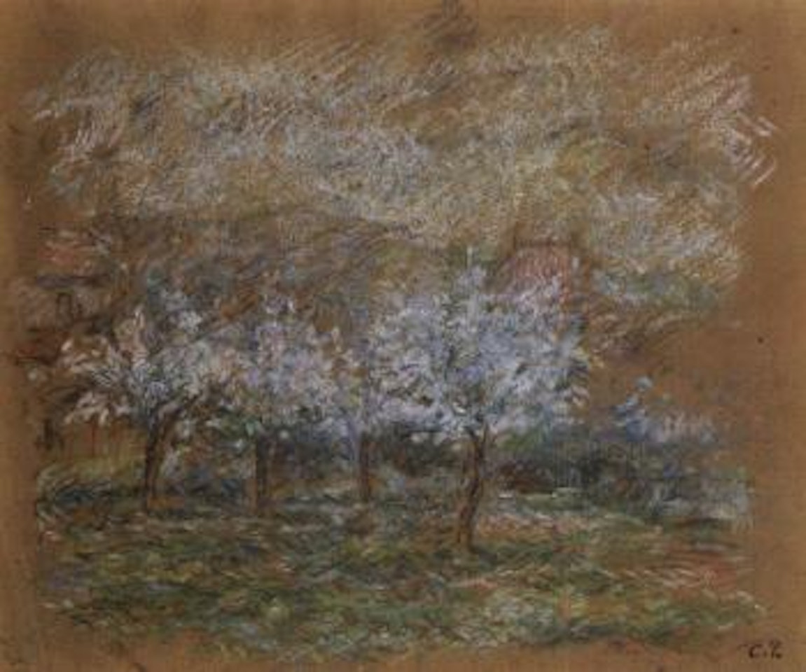 Les Toits rouges, printemps by Camille Pissarro