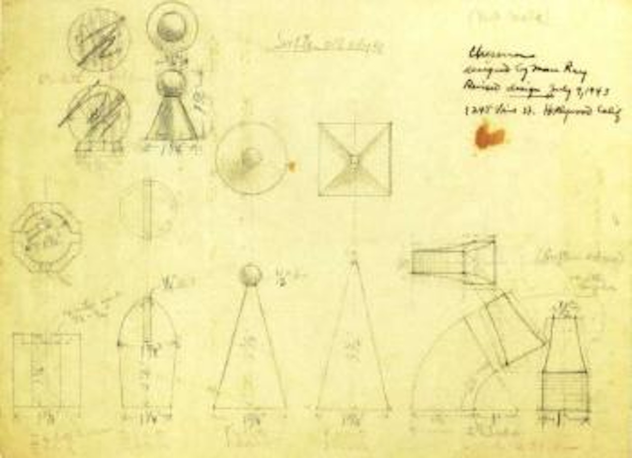 Designs for chess pieces by Man Ray