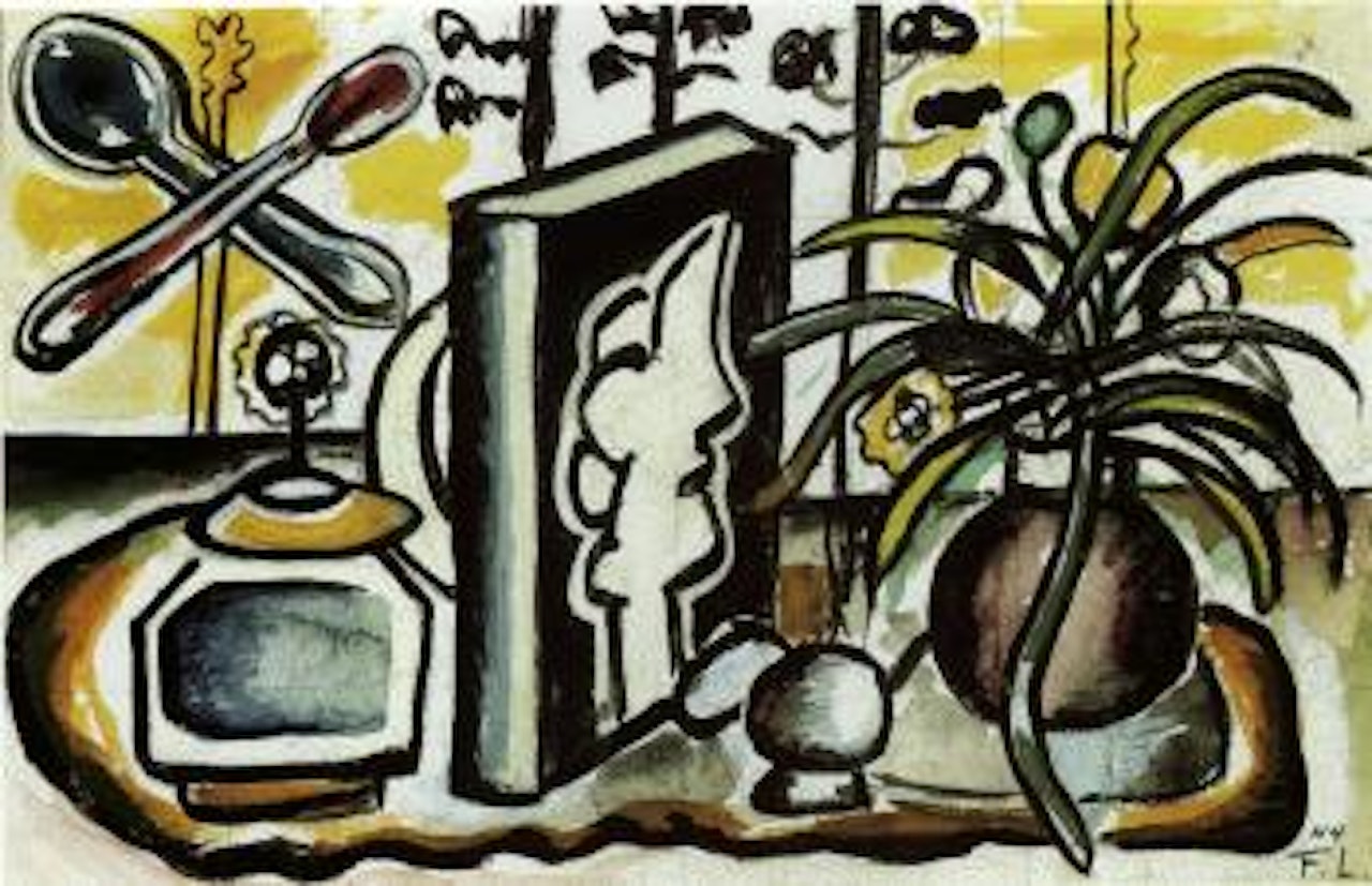 Nature morte au livre by Fernand Leger