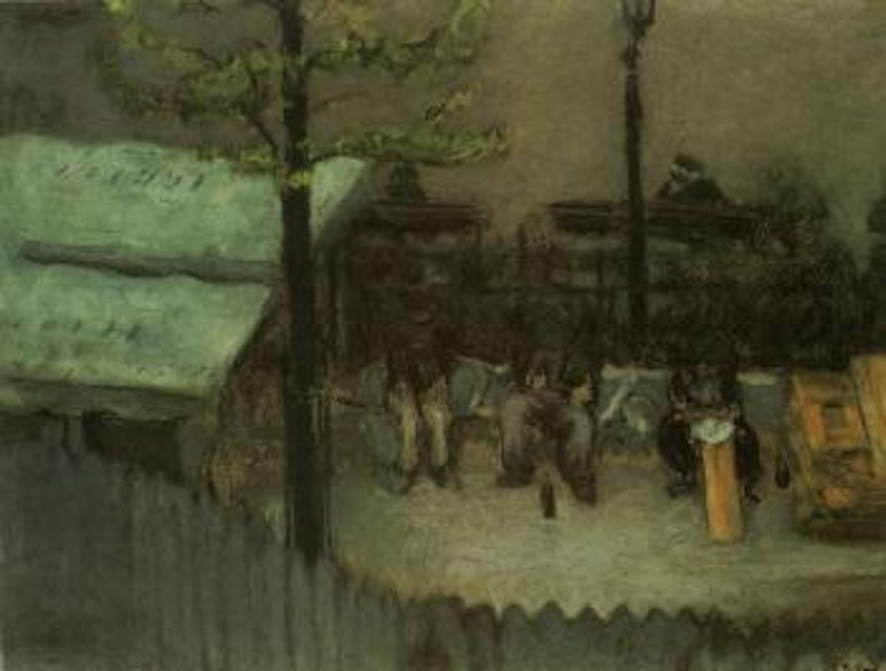 Le pepas des Terrassiers, Square Vintimille by Édouard Vuillard
