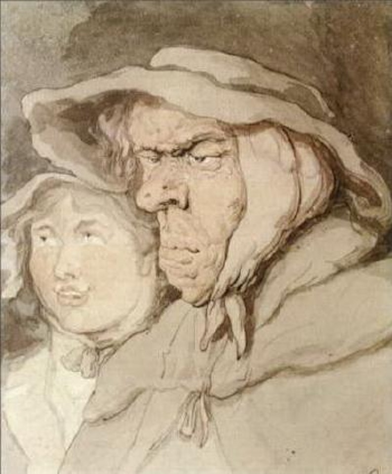 Youth and age by Thomas Rowlandson