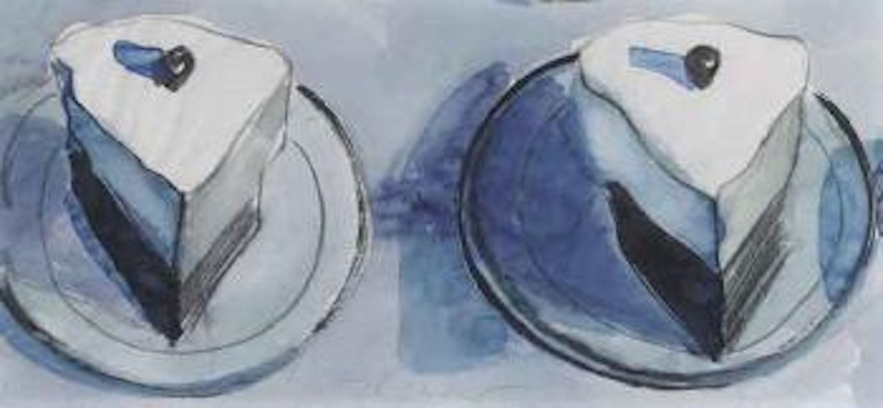 Cake slices by Wayne Thiebaud