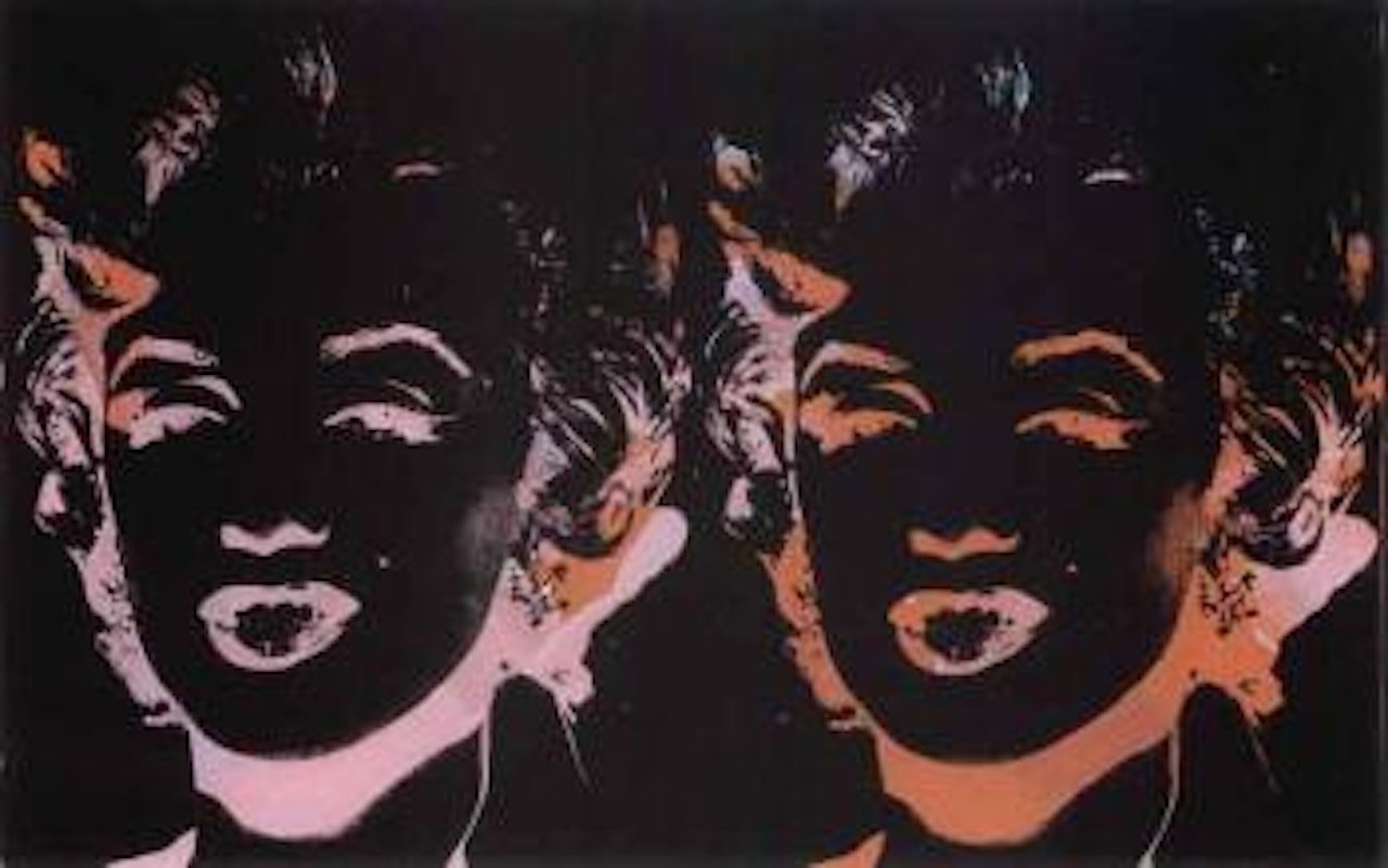 Double Marilyn - reversal series by Andy Warhol